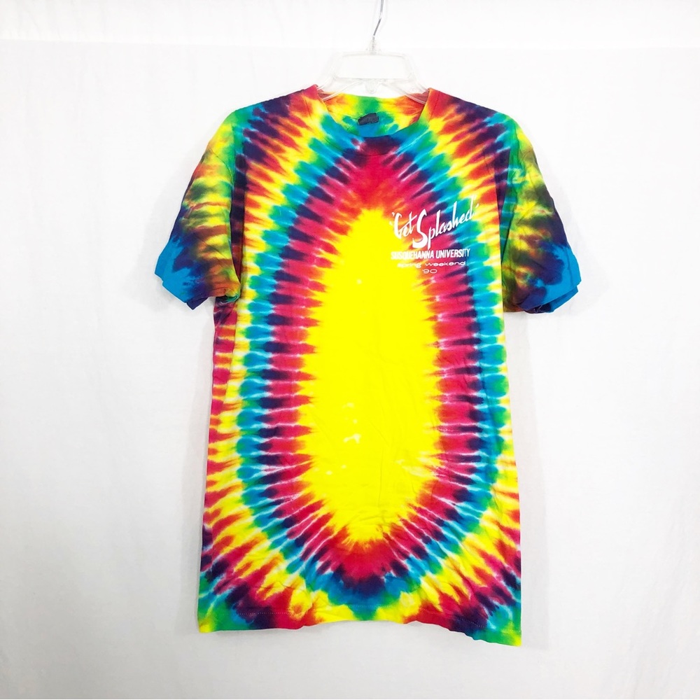 NEW Vintage 1990 Tie Dye Susquehanna University Spring Weekend T-Shirt, Size XL